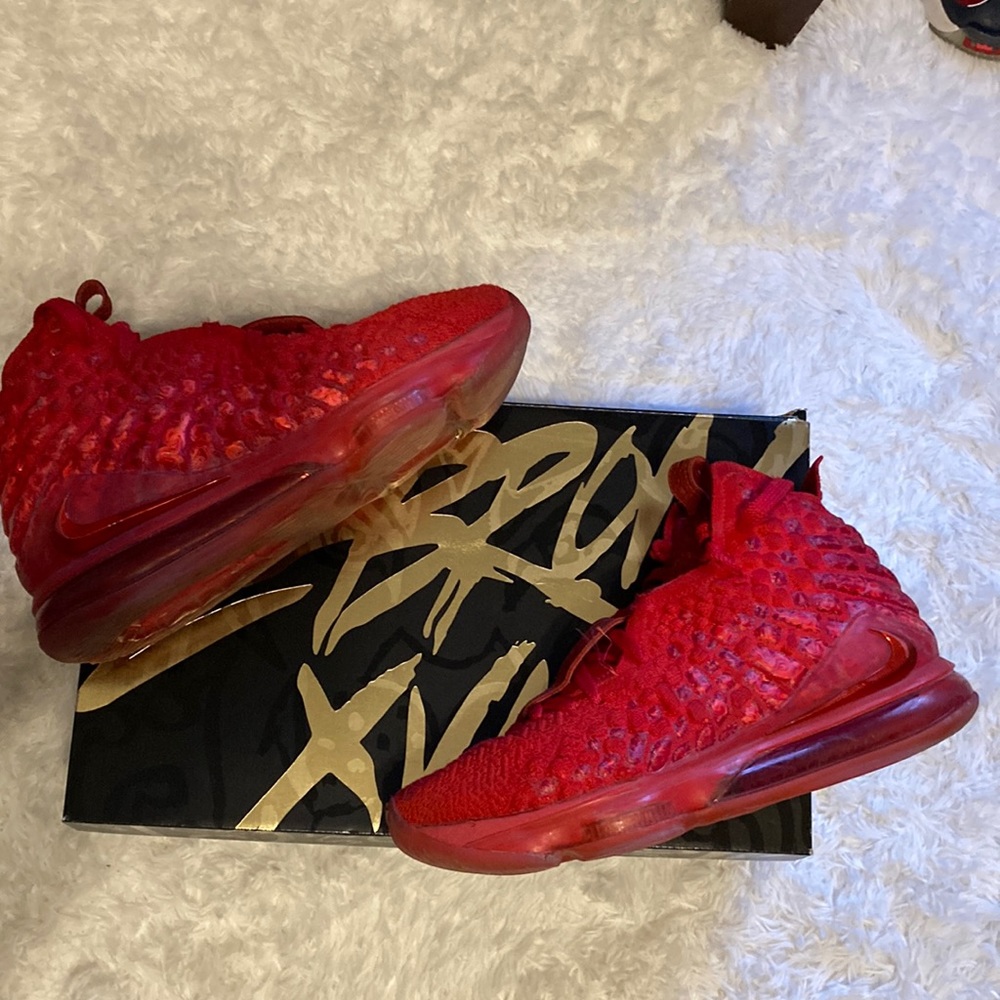 Lebron 17 Red Carpet, SIZE 9 (no box)